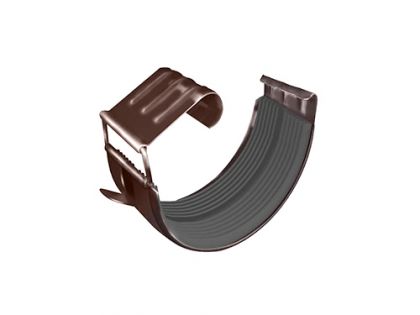 Соединитель желоба GL 125 мм RAL 8017 шоколад