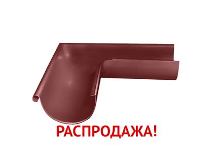 Угол желоба GL 90гр внешний RAL 3005 красное вино распродажа