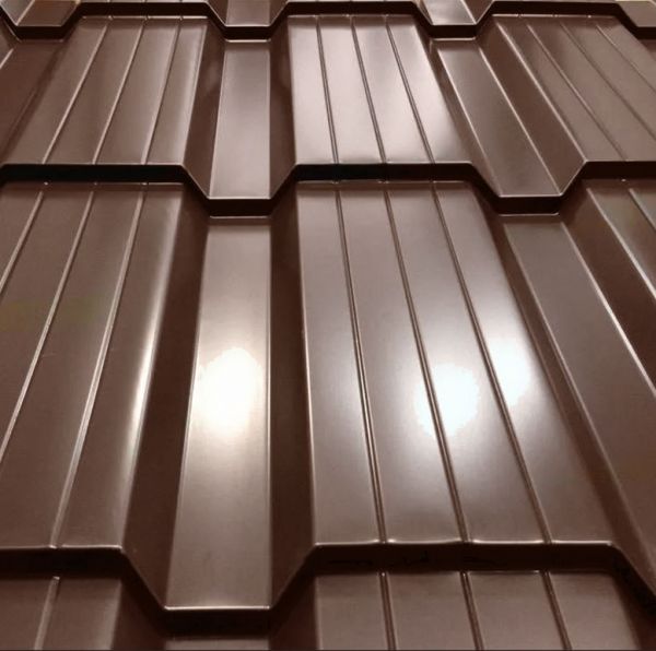 Металлочерепица Quadro Profi RAL 8017 шоколад