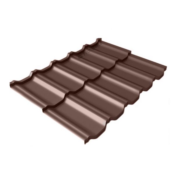 Металлочерепица Kvinta Uno RAL 8017 шоколад