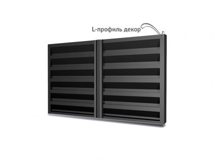 L-профиль для забора жалюзи