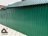 Забор из профнастила С8, цвет RAL 6005 зелёный мох