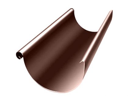 Желоб полукруглый 125 мм 3 м RAL 8017 шоколад