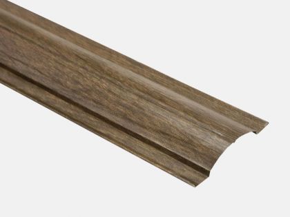 Штакетник Круглый 0,45 Printech-Double Antique Wood (античный дуб)  B=128мм.
