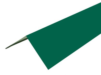 Планка конька углового, цвет зелёный мох, RAL 6005