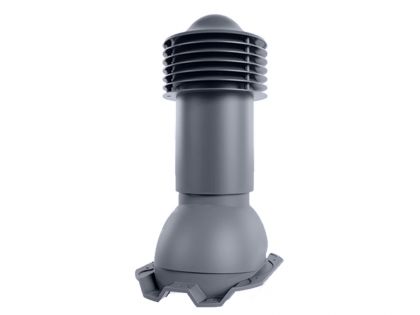Труба вентиляционная Viotto, для профнастила 21 RAL 7024 мокрый асфальт