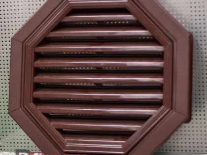 Вентиляционная решетка восьмиугольная 550 мм коричневая