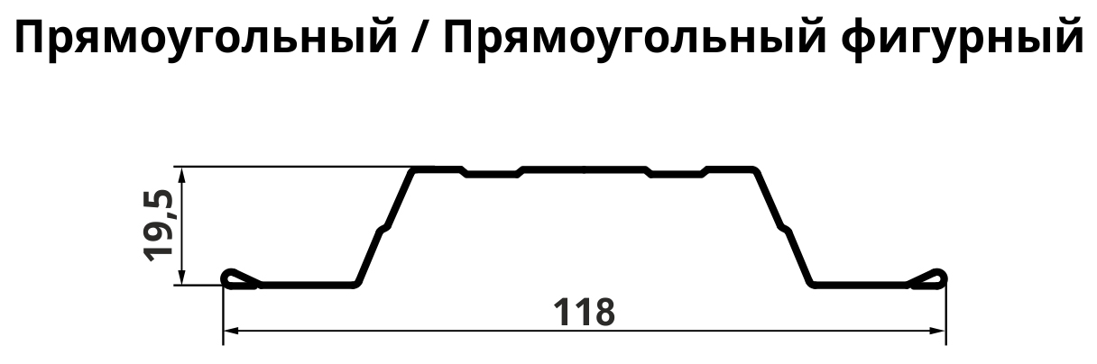 Штакетник прямоугольный с прямым резом чертёж