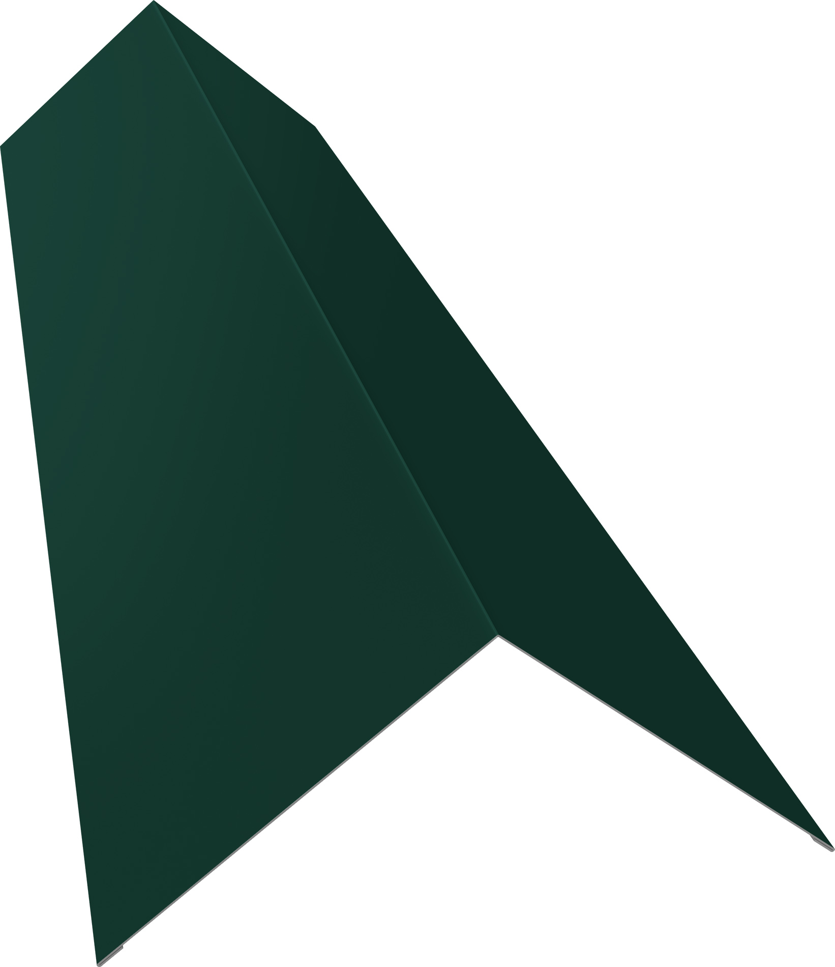 Планка конька плоского 2м 145 х 145 Атлас 0.5 RAL 6005