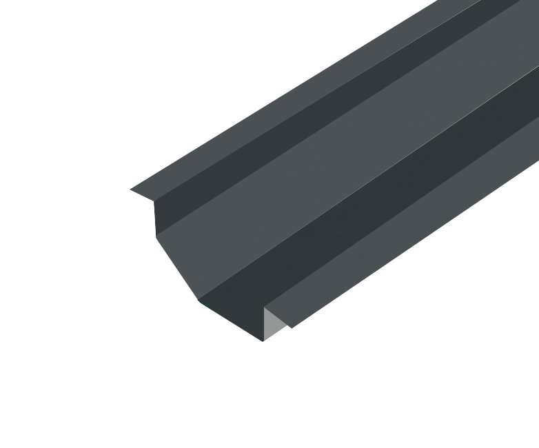 Планка ендовы нижняя для ромбовидной кровли Drap TX 0.45 RAL 7024
