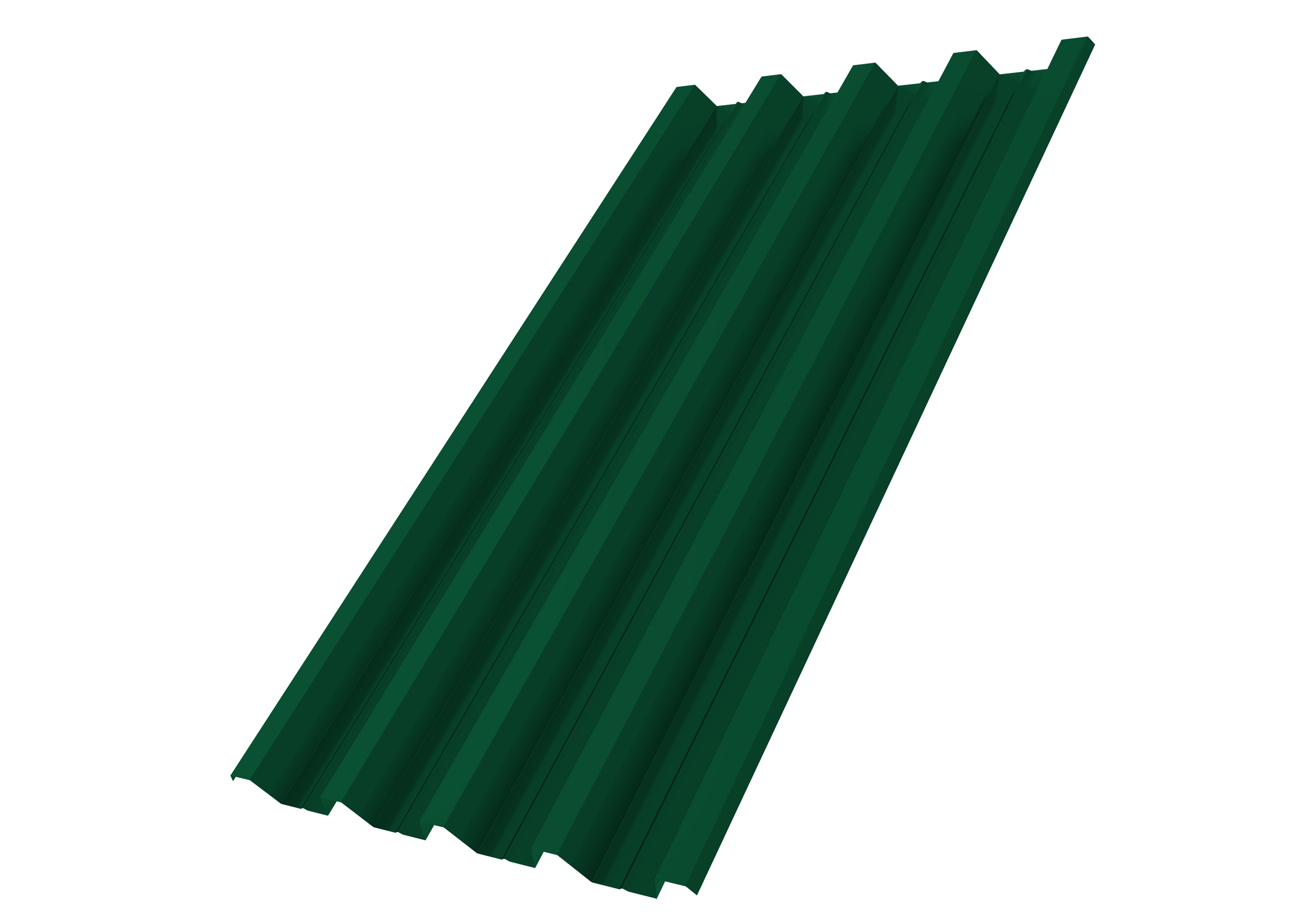 Профнастил Н60R Полиэстер 0.7 RAL 6005