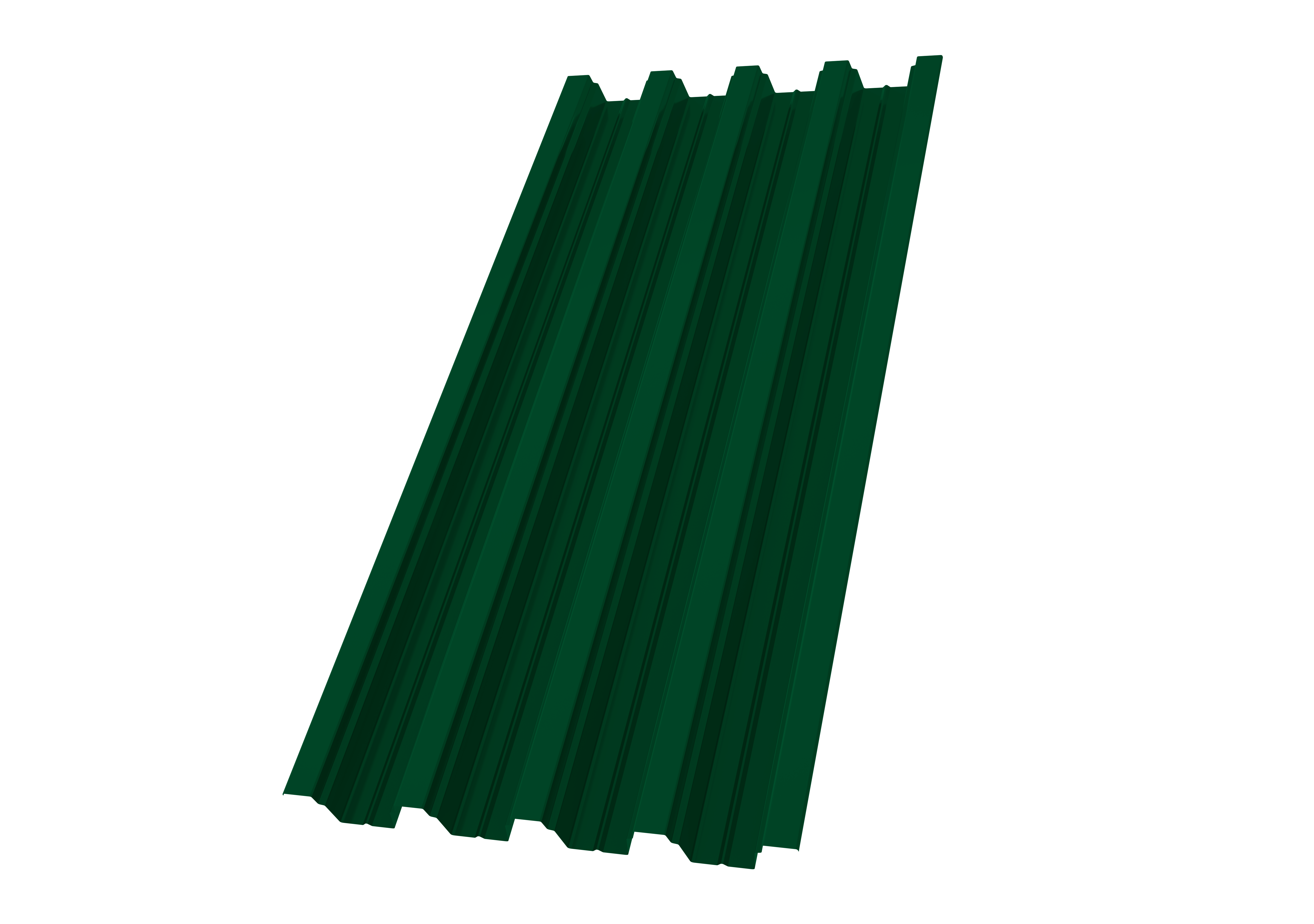 Профнастил Н75R Полиэстер 0.7 RAL 6005